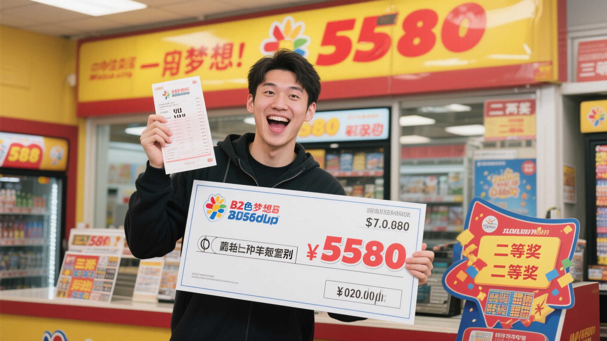 小伙连中双色球大奖598万，曾两度摘得二等奖